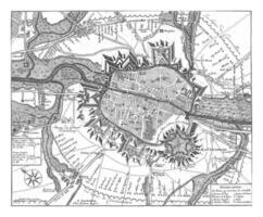 plan de le siège de tournais, 1709 photo