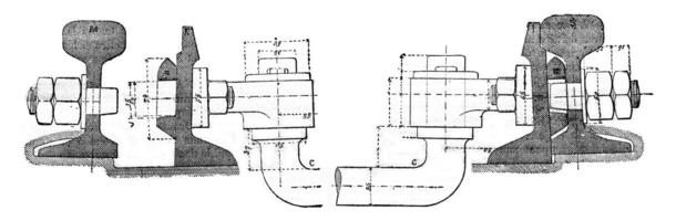 la Coupe transversale de une aiguille, ancien gravure. photo