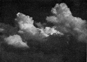 cumulus, ancien gravure. photo