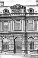 façade de le Henri iv Galerie à le jardin de l'infante à le persienne musée dans Paris, France. photo