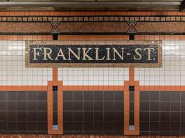 Franklin rue station - Nouveau york photo