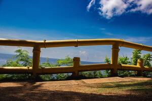 bambou canne balustrade. photo