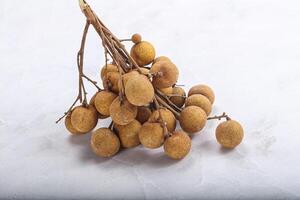 mûr sucré tropical longan fruit photo