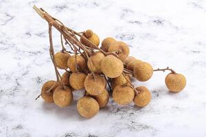 mûr sucré tropical longan fruit photo