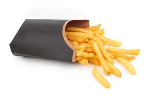 frites sur blanc photo