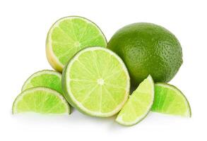 citron vert fruit isolé photo