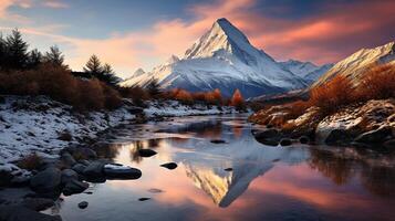 ai généré HD Suisse fonds d'écran, incroyable Suisse Montagne Contexte photo