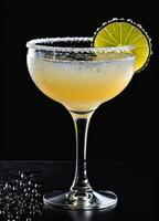 ai généré Margarita cocktail avec citron vert photo