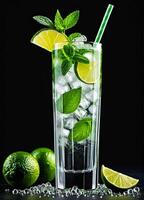 ai généré Mojito non alcoolique cocktail photo