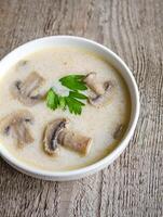 crème de champignon soupe photo