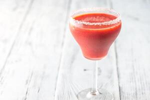 verre de fraise Margarita cocktail photo
