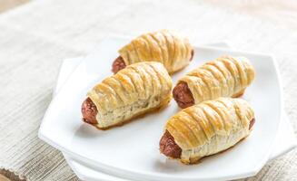 saucisse Rouleaux fermer photo