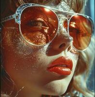 ai généré pour tout des choses ancien glamour. Comment à choisir le parfait ancien des lunettes de soleil, photo