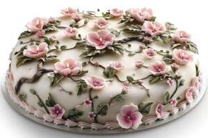 ai généré ultime anniversaire gâteau avec bougie professionnel La publicité nourriture la photographie photo