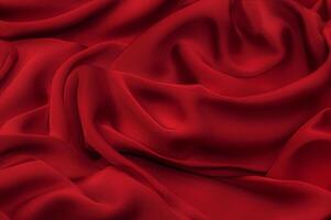 fermer texture de Naturel rouge ou rose en tissu ou tissu dans même couleur. en tissu texture de Naturel coton, soie ou laine, ou lin textile matériel. rouge Toile Contexte. photo
