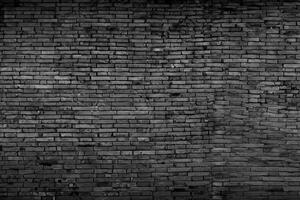 brut non plâtré noir brique mur texture photo