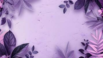 ai généré une pastel violet Contexte. pastel floral Cadre. haute qualité. ai génératif photo