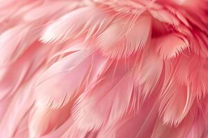 ai généré plume flair fermer rose plumes Contexte photo