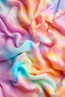 ai généré tie-dye rêves barbiecore Contexte avec tie-dye modèle photo