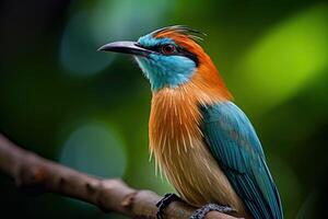 ai généré enchanteur Motmot oiseau. produire ai photo