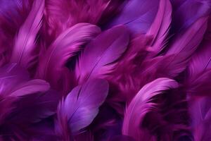 ai généré vibrant violet plumes. produire ai photo