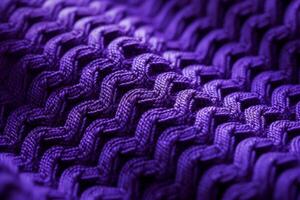ai généré vibrant violet fil tricot. produire ai photo