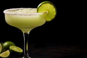 ai généré rafraîchissant Margarita cocktail. produire ai photo