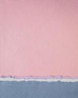 abstrait papier paysage dans rose et bleu pastel tons - collection de Fait main chiffon papiers photo