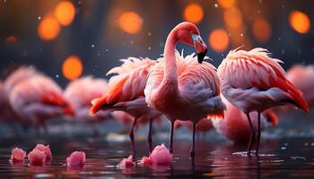 ai généré animaux dans le sauvage vitrine vibrant beauté dans la nature généré par ai photo