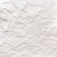 ai généré froissé blanc papier texture Contexte photo