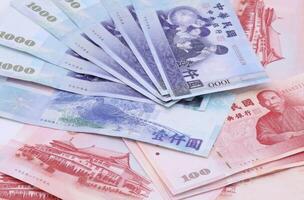 Taïwan dollar billets de banque Contexte photo
