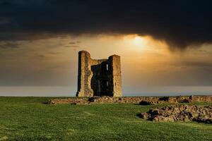 scénique photo de le Château ruines dans le campagne