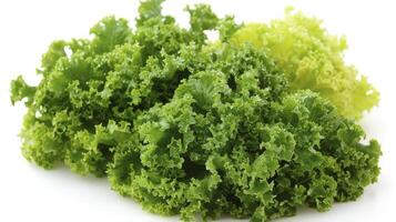 ai généré Frais croustillant salade verdoyant légume délice photo