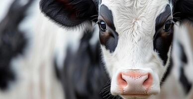 ai généré vache sur blanc isolé arrière-plan, veau - ai généré image photo