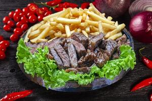 picanha avec français frites photo