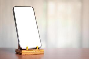 téléphone intelligent sur rester, blanc filtrer, doux lumière, La technologie et la communication mélange photo