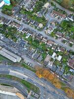 aérien vue de Résidentiel district et réel biens maisons à hemel chanvre ville de Angleterre Royaume-Uni. novembre 5ème, 2023 photo