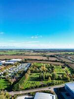 haute angle vue de industriel biens entrepôt à hemel chanvre ville de Angleterre Royaume-Uni. novembre 5ème, 2023 photo