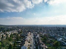 haute angle vue de luton ville de Angleterre photo