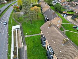 aérien vue de Résidentiel district et réel biens maisons à hemel chanvre ville de Angleterre Royaume-Uni. novembre 5ème, 2023 photo