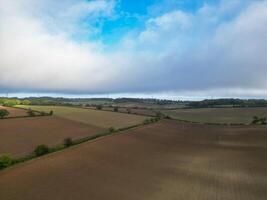 haute angle vue de Britanique campagne paysage à hitchin ville de Angleterre Royaume-Uni photo