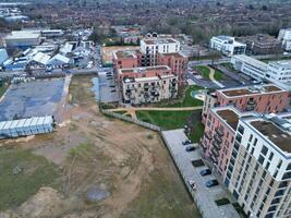 aérien vue de ville centre de welwyn jardin ville de Angleterre Royaume-Uni. Mars 1er, 2024 photo