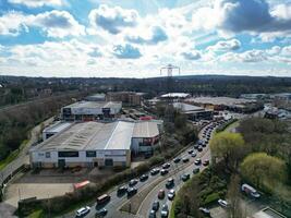 aérien vue de central Watford ville de Angleterre Royaume-Uni. Mars 3ème, 2024 photo