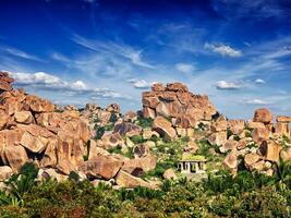 ruines dans hampi photo