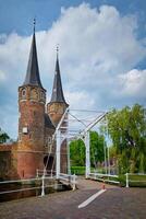 portoost est porte de delft. delft, Pays-Bas photo