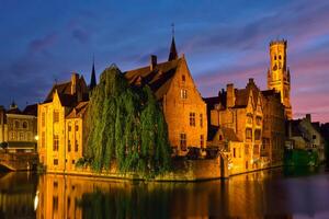 célèbre vue de bruges, Belgique photo