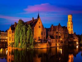 célèbre vue de bruges, Belgique photo