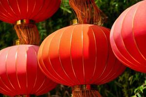chinois traditionnel lanternes photo