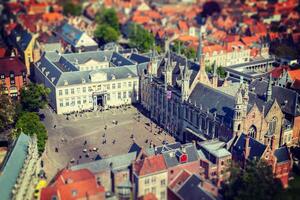 aérien vue de Bruges Bruges, Belgique photo