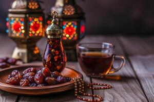 ai généré Ramadan kareem de fête photo